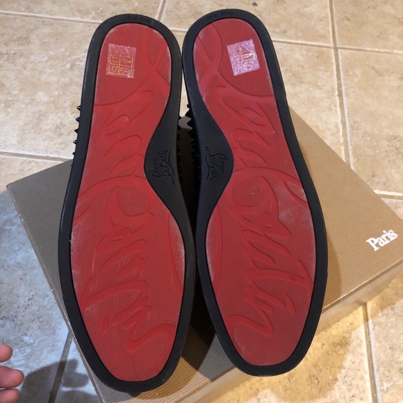 Christian Louboutin HT Flat Patent Spikes Brand New size 40 (7US) 3140487